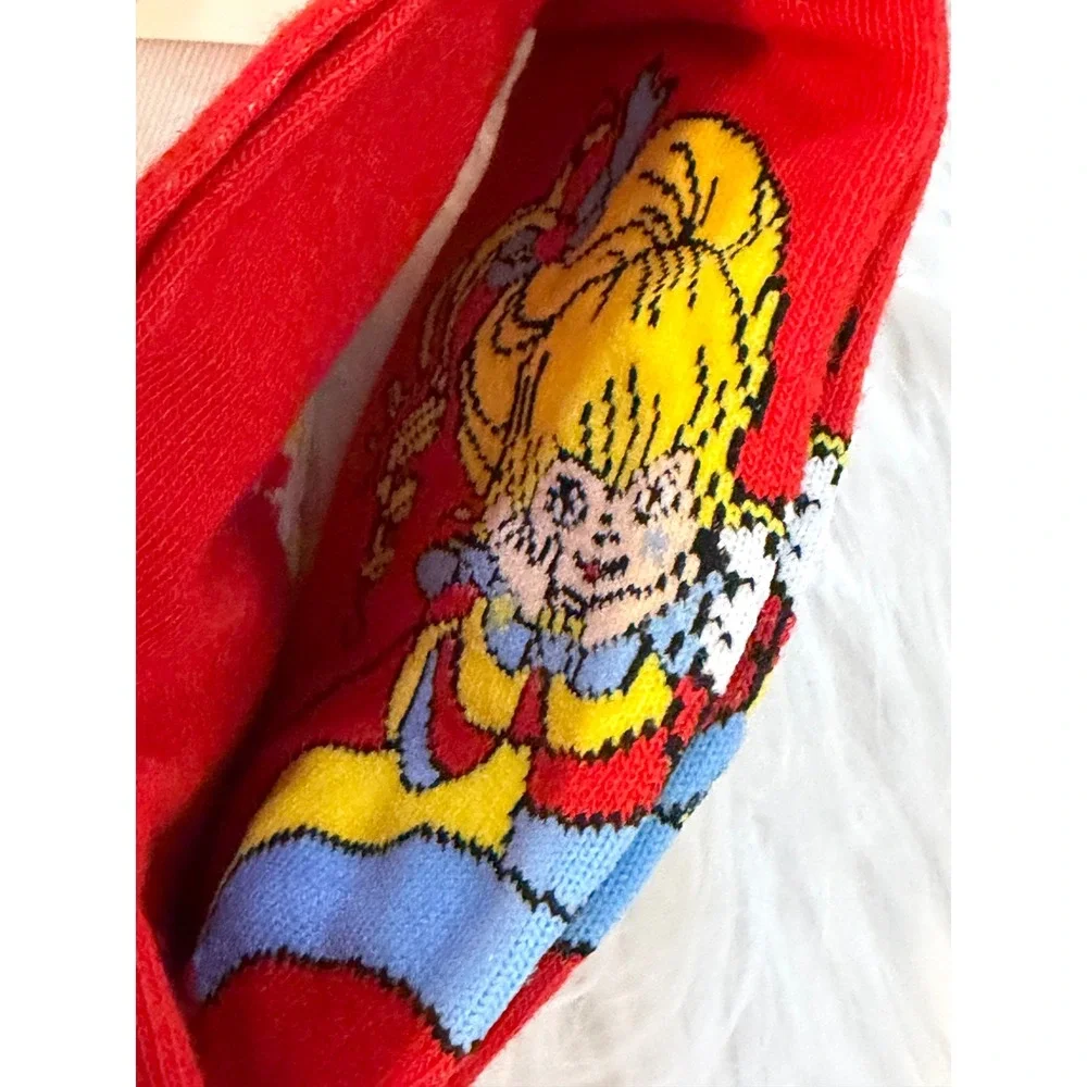 Rainbow Brite Twink 2 Pair Crew Socks Set Womens Shoe Size 6.5-12 New with Tags
